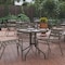 Flash Furniture Bellamy 31.5'' Bronze Round Tempered Glass Metal Table TLH-070-2-BZ-GG - alternate 1